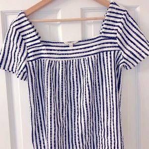 Lucky Brand off-the-shoulder shirt.